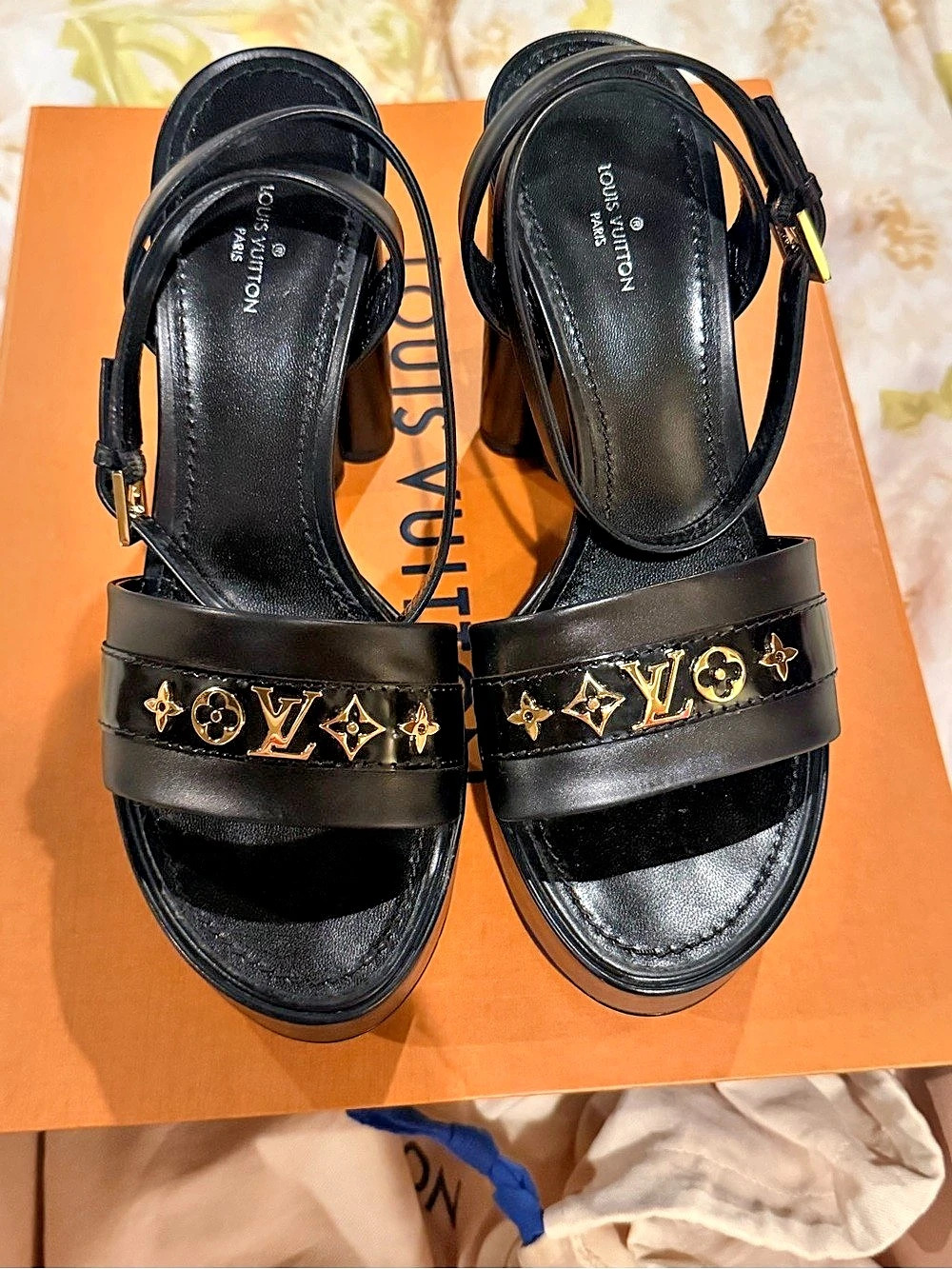 Louis Vuitton Black Heels